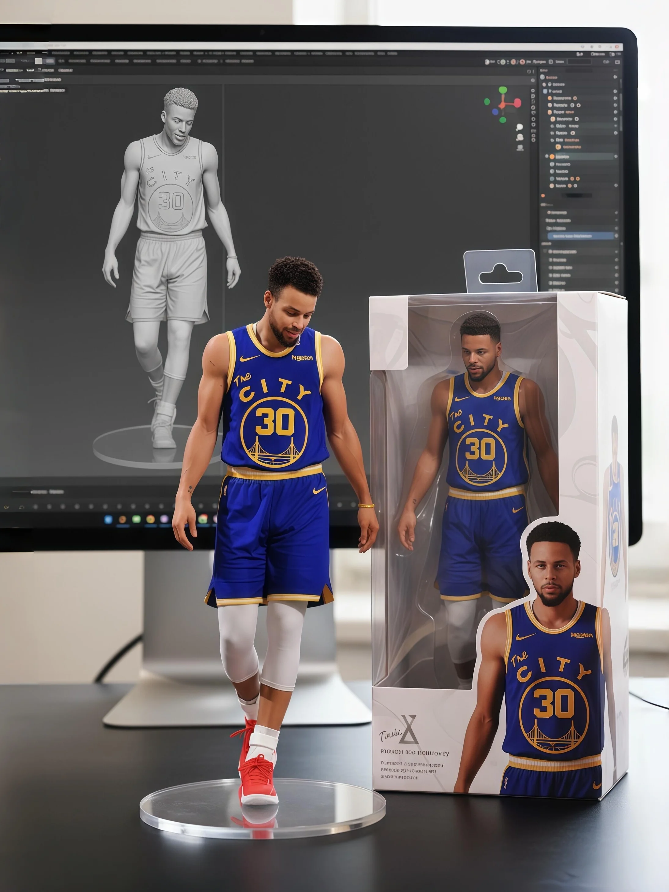 🏀NBA Three-point King: Stephen Curry Figurine